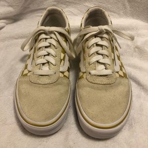 Gold checkered old skool